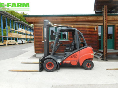 E-FARM: Linde h35t-01 triplex 5,9m ( zwillingsreifen ) - Chariot élévateur - id SNRQCNV - 9 500 € - Année: 2011