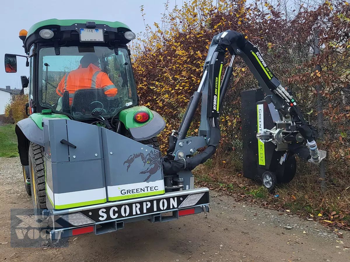 Greentec scorpion 330-4plus heckenmulcher /auslegemulcher inkl. heckenmulcher rc132 Grabenmäher