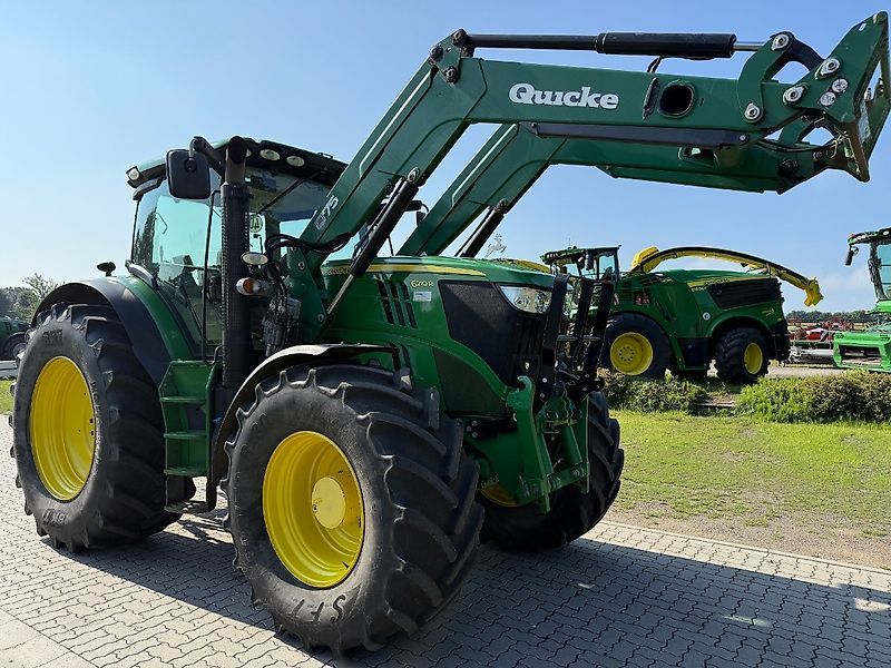 E-FARM: John Deere 6210 R - Tractor - id BDREQSE - €73,500 - Year of construction: 2014 - Engine hours: 9,475,Engine power (HP): 210,Germany