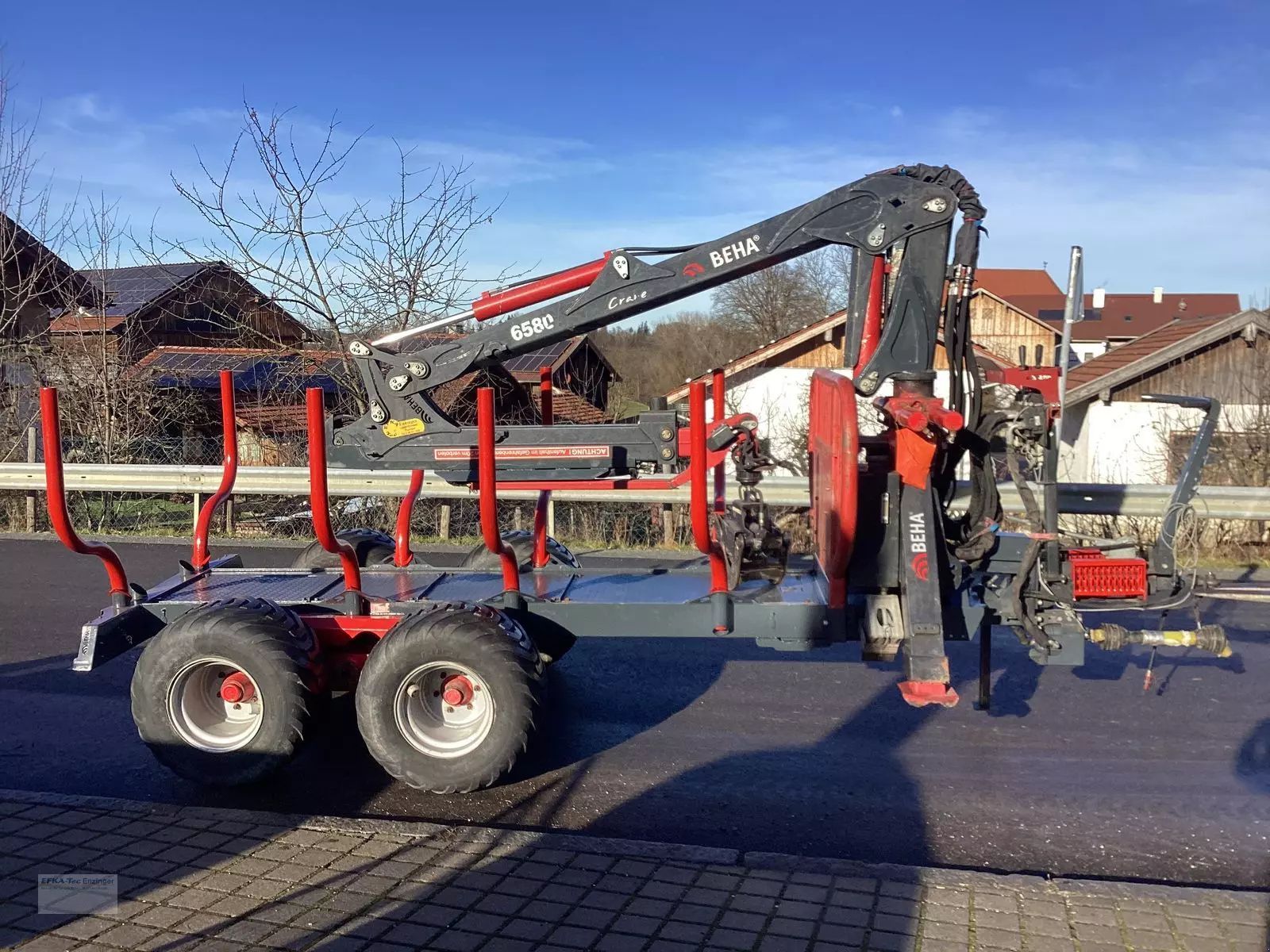 Beha trailer t900 mit beha-crane 6580 Forstanhänger 24.583 €