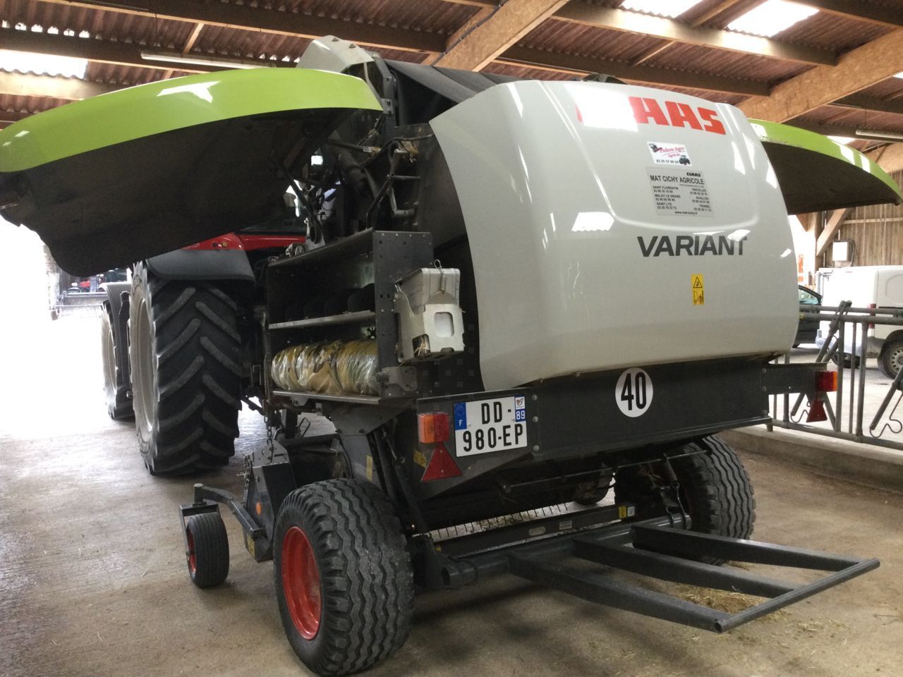 E-FARM: Claas variant 360 - Ballepresser - id 3FBEJVN - 19.000 € - Produktionsår: 2014 - Samlet antal producerede baller: 13.500,Frankrig