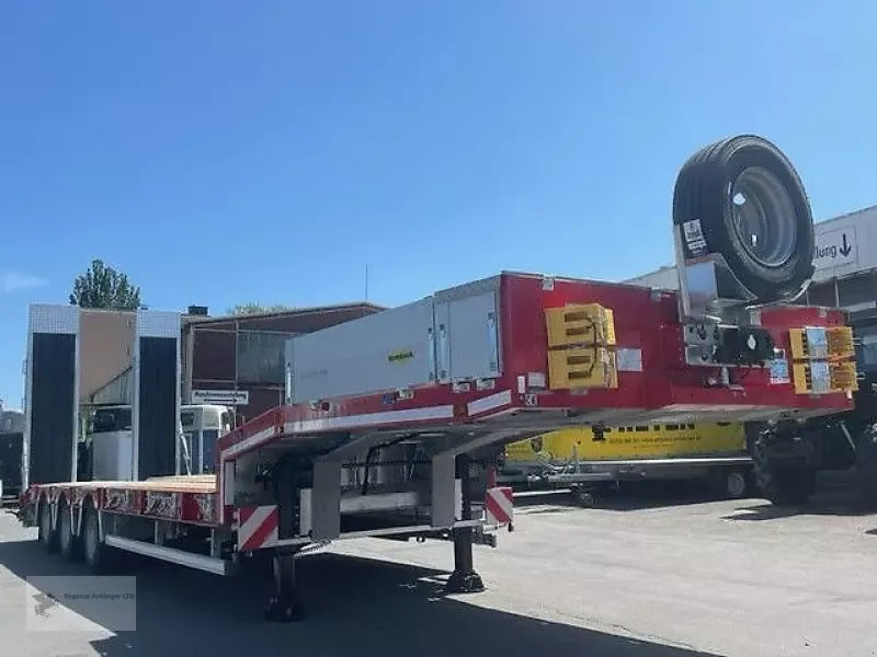 E-FARM: Humbaur hts 30 k sattelauflieger tieflader 48 to neu - Trailer - id DAHVFUD - Year of construction: 2025 - Germany