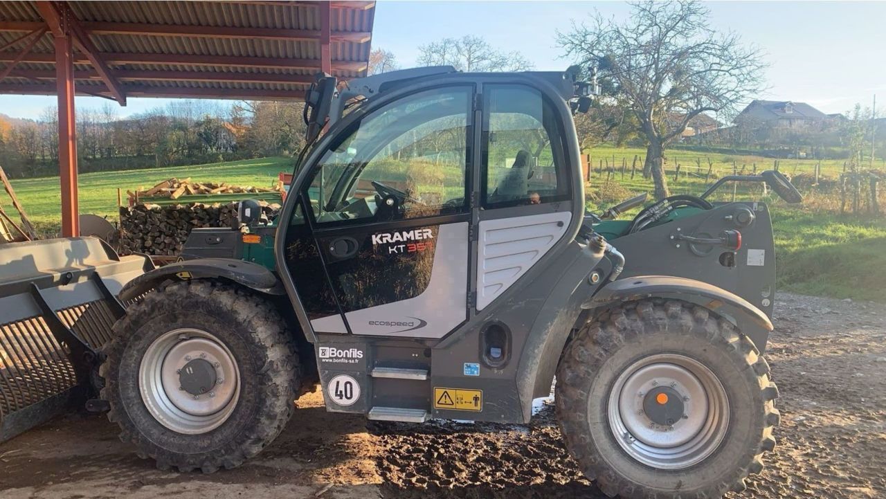 E-FARM: KRAMER kt357 - Chargeur télescopique  - id LESYBSE - 79 000 € - Année: 2021 - Lecture du nombre d'heure: 950,France