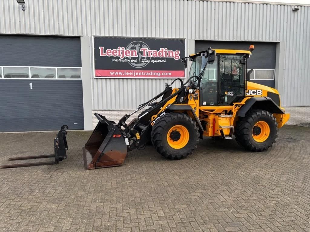 JCB 411 s5 ht wheelloader, 2022 year, bucket+ forks, o Chargeuse sur pneus 79 950 €