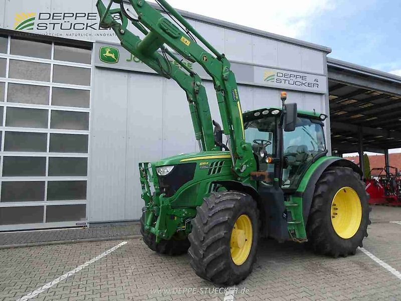 E-FARM: John Deere 6155 R - Traktor - id WFVMQQL - 61.900 € - Baujahr: 2016 - Abgelesene Motorstunden: 10.033,Motorleistung (PS): 155,Deutschland