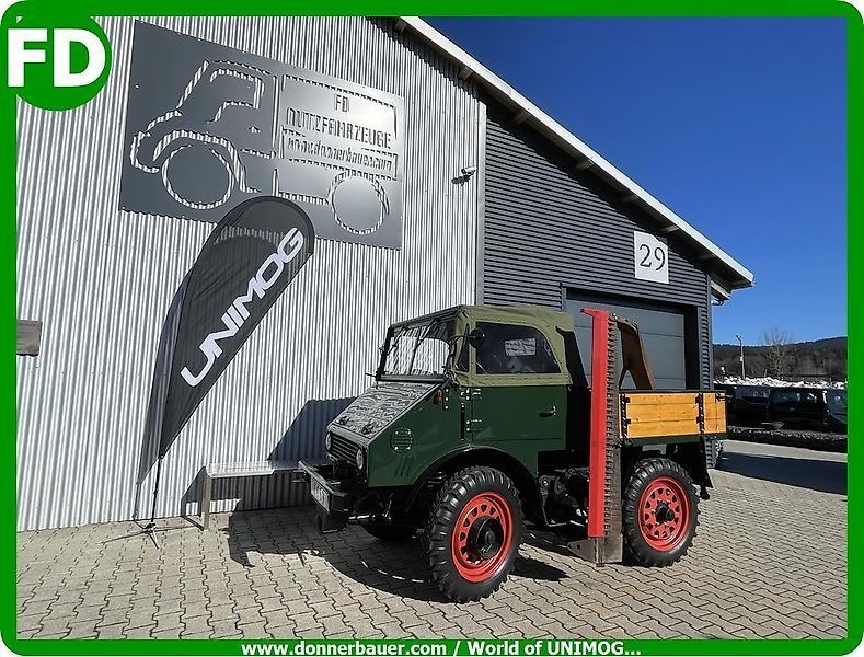 Mercedes-Benz unimog 2010 cabrio mit mähwerk, restauriert, baujahr 1953 , traumfahrzeug Vehículo de motor
