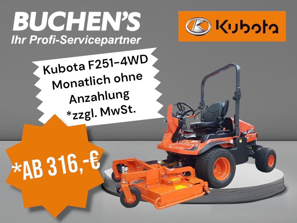 Kubota f251 lawn_mower 21 900 €