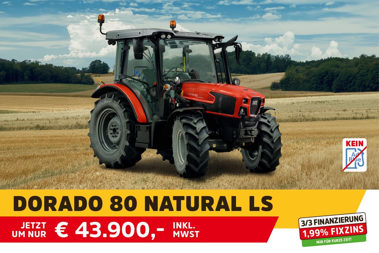 SAME Dorado 80 Natural Traktor 36 584 €