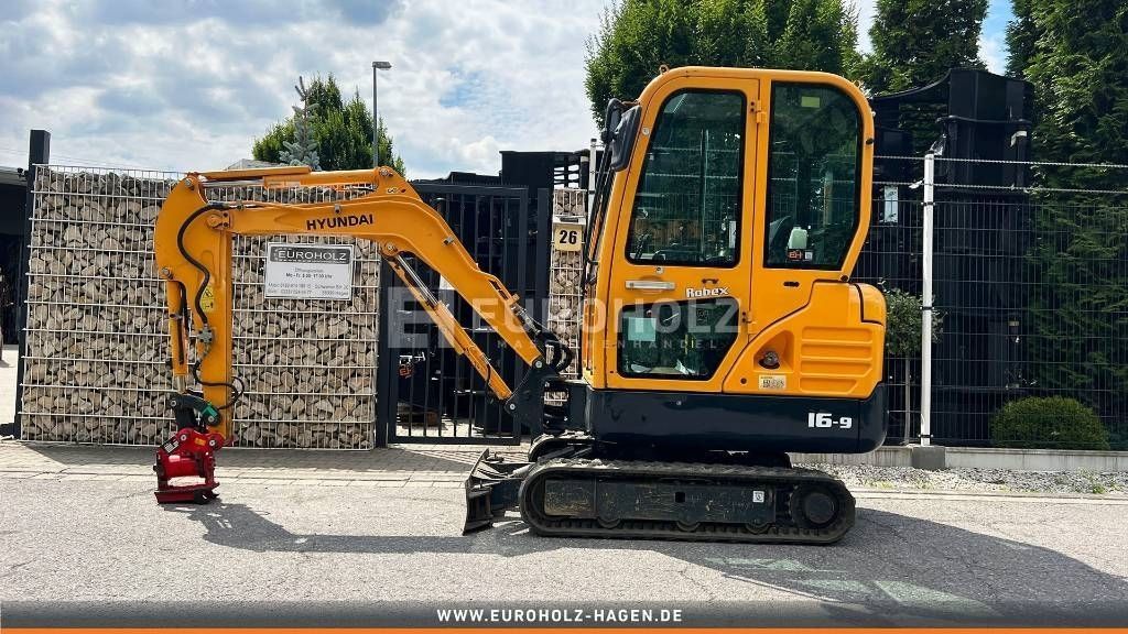 HYUNDAI minibagger robex 16.9, powertilt, schnellw. ms 01 Mini excavator €19,999