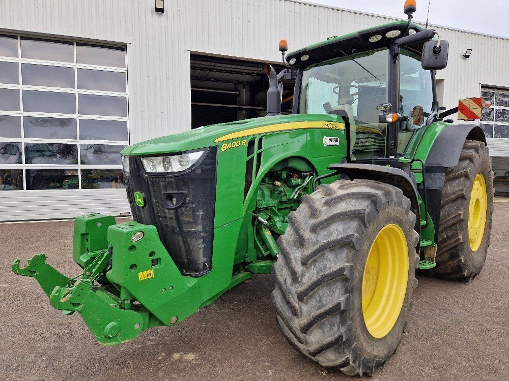 E-FARM: John Deere 8400 R - Tracteur - id 1WH5JJE - 179 000 € - Année: 2017 - Lecture du nombre d'heure: 2 910,Puissance du moteur (chevaux): 400,France