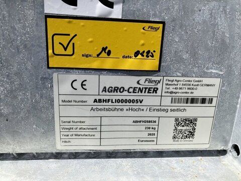 E-FARM: Fliegl arbeitsbühne hoch - Parts - id EZVELPM - Year of construction: 2025 - Germany
