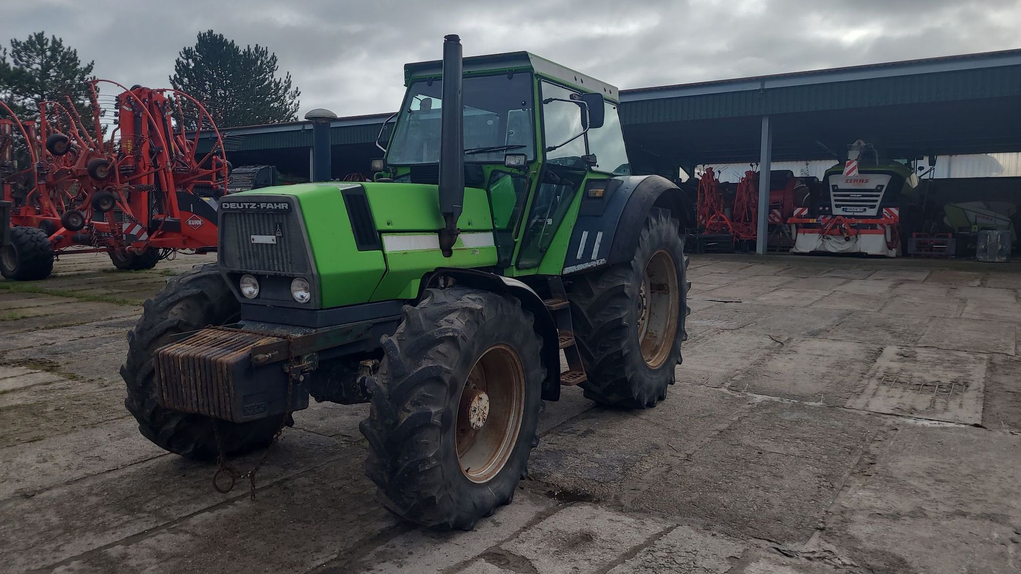 E-FARM: Deutz-Fahr DX 6.50 - Traktor - id 6PTZESL - Baujahr: 1983 - Abgelesene Motorstunden: 7.100,Motorleistung (PS): 137,32,Deutschland