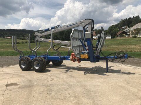 E-FARM: Scandic st-10s rückewagen 13t 7,9m kran 550kg hubkraft d - Remorque forestière - id 4GH96VQ - Année: 2025 - Allemagne