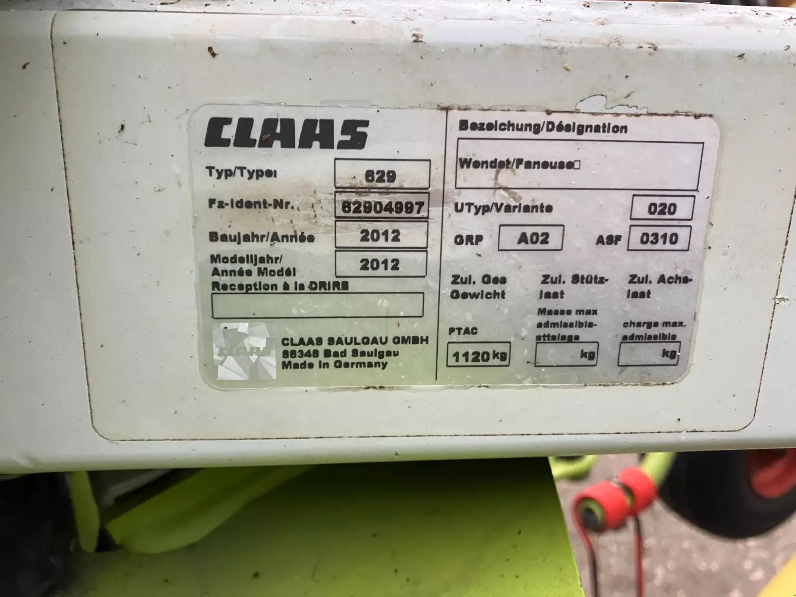 Claas Volto 870 Rendterítő 8500 EUR