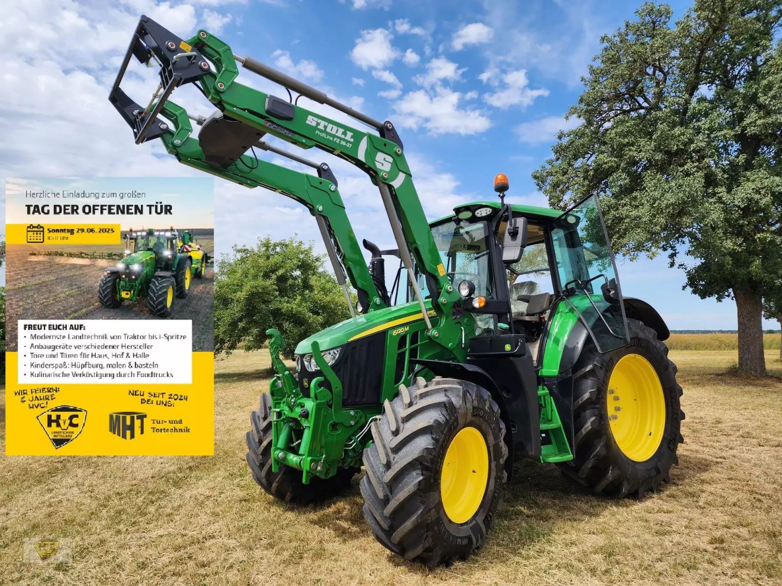 E-FARM: John Deere 6120 M - Traktor - id DSVQZW4 - 107.900 € - Produktionsår: 2023 - Motortimer: 263,Motoreffekt (HP): 120,Tyskland