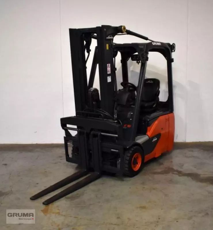 E-FARM: Linde e 16 c evo 386-02 - Maszt sztaplowy - id 1LFXEKN - 17 900 € - Rok produkcji: 2019 - Motogodziny: 2830,Niemcy