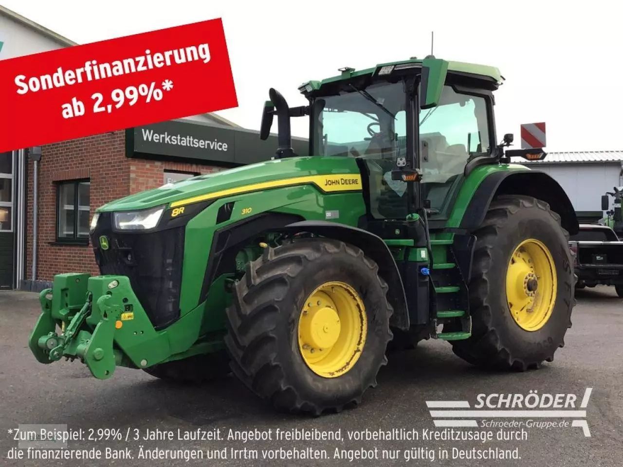 E-FARM: John Deere 8R 310 - Traktor - id AYQU6UG - 209.885 € - Baujahr: 2022 - Abgelesene Motorstunden: 1.613,Motorleistung (PS): 310,Deutschland