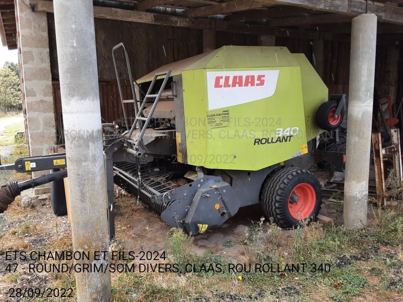 E-FARM: Claas Rollant 340 - Presse à balles - id SPPDRTE - 14 500 € - Année: 2017 - Balles produites: 15 000,France
