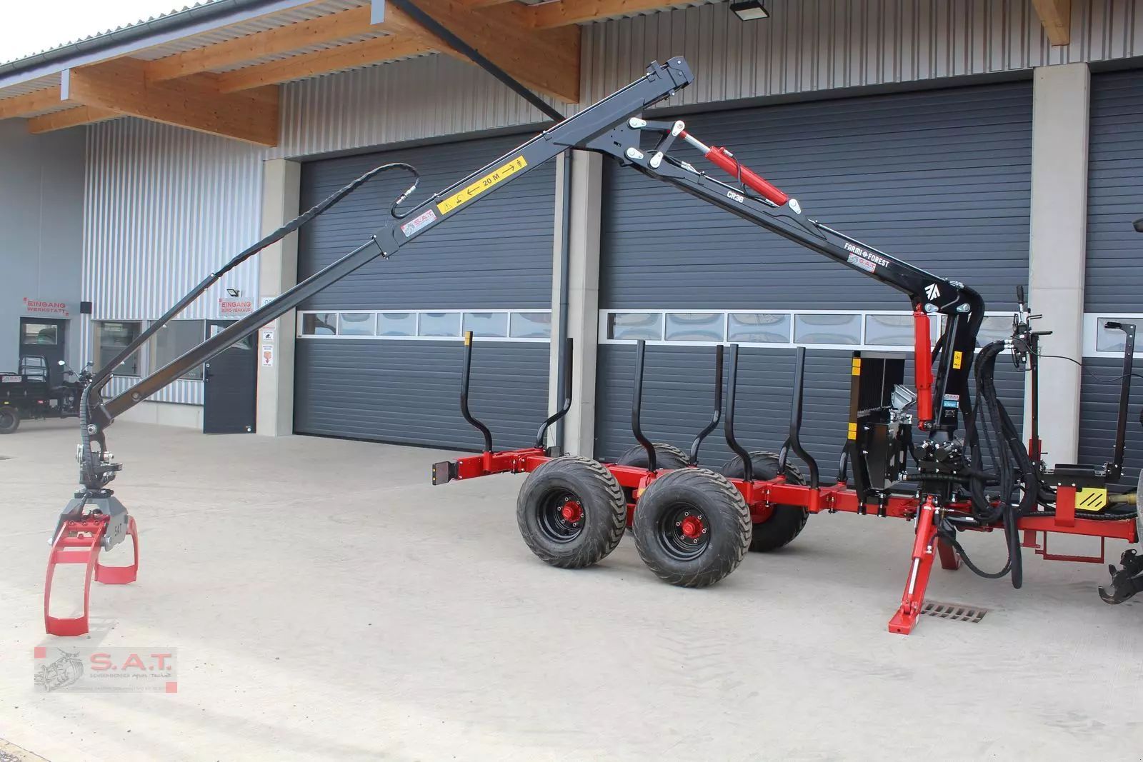 FARMI rückewagen 9,0to-6,30m kran-neu Forestry trailer €17,417