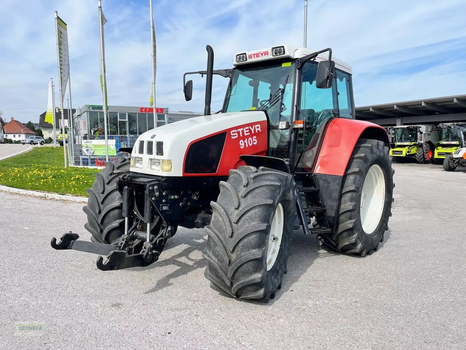 E-FARM: Steyr 9105 - Tractor - id CQ6NNEJ - €35,833 - Year of construction: 1997 - Engine hours: 8,573,Engine power (HP): 110,Austria
