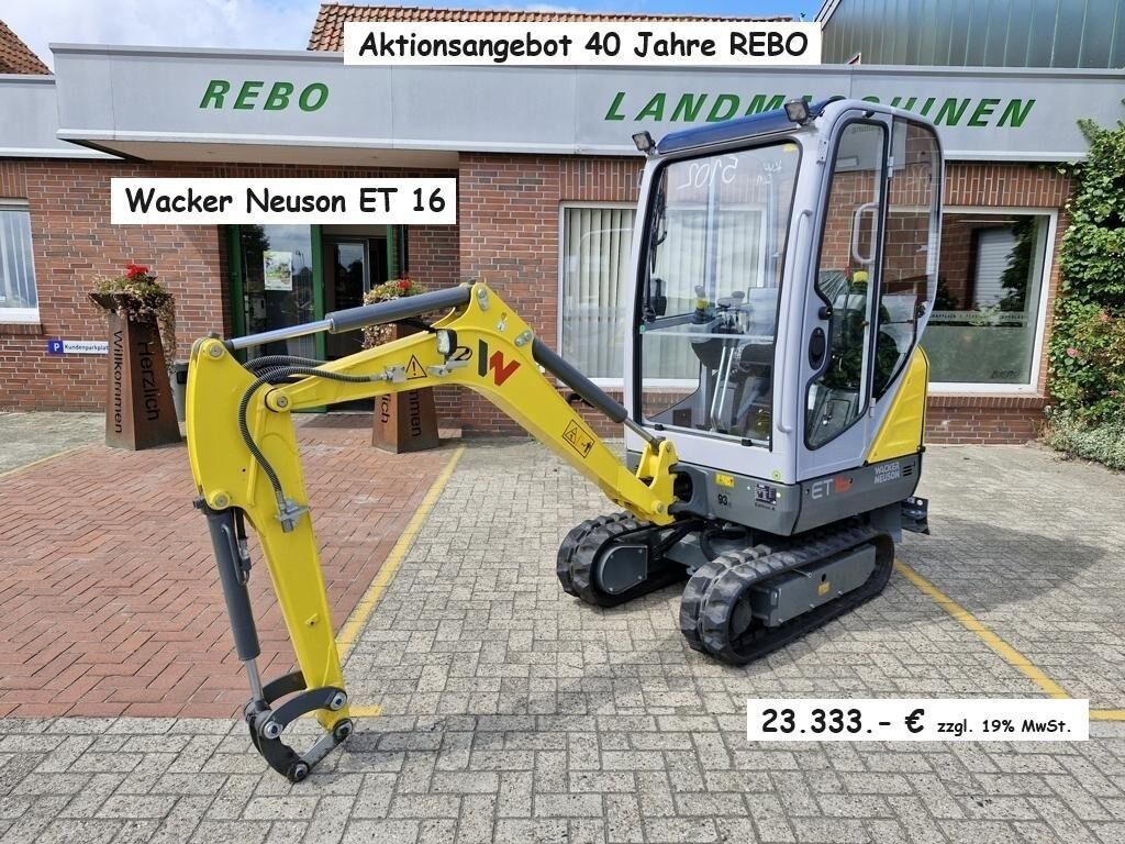 E-FARM: Wacker Neuson et 16 - Escavatore - id AKXCCJN - 25.800 € - Anno di costruzione: 2023 - Potenza del motore: 18,Germania