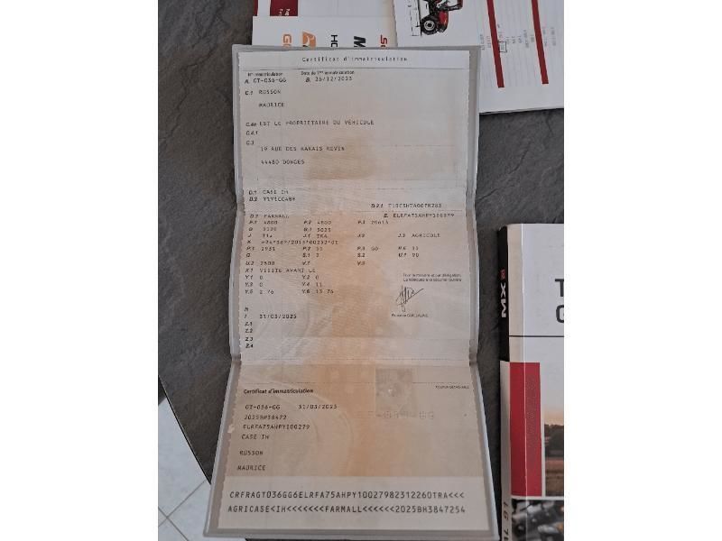 E-FARM: Case IH Farmall 75 A - Трактор - id PHNRBVJ - 41 000 € - Год выпуска: 2025 - Отработанные часы: 541,Мощьность двигателя: 74,Франция