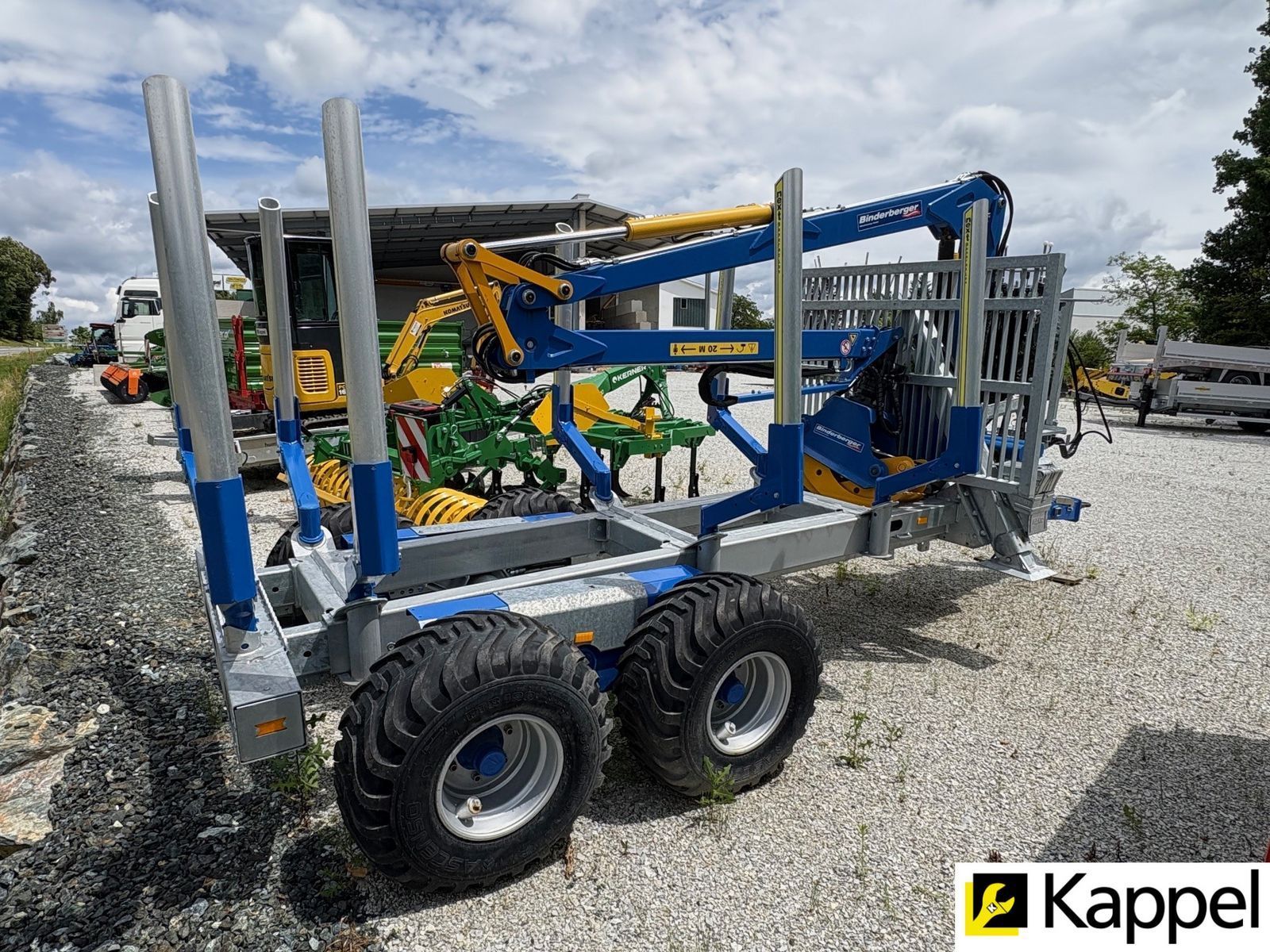 E-FARM: Binderberger rückewagen rw 8 eco mit bk 4070 eco