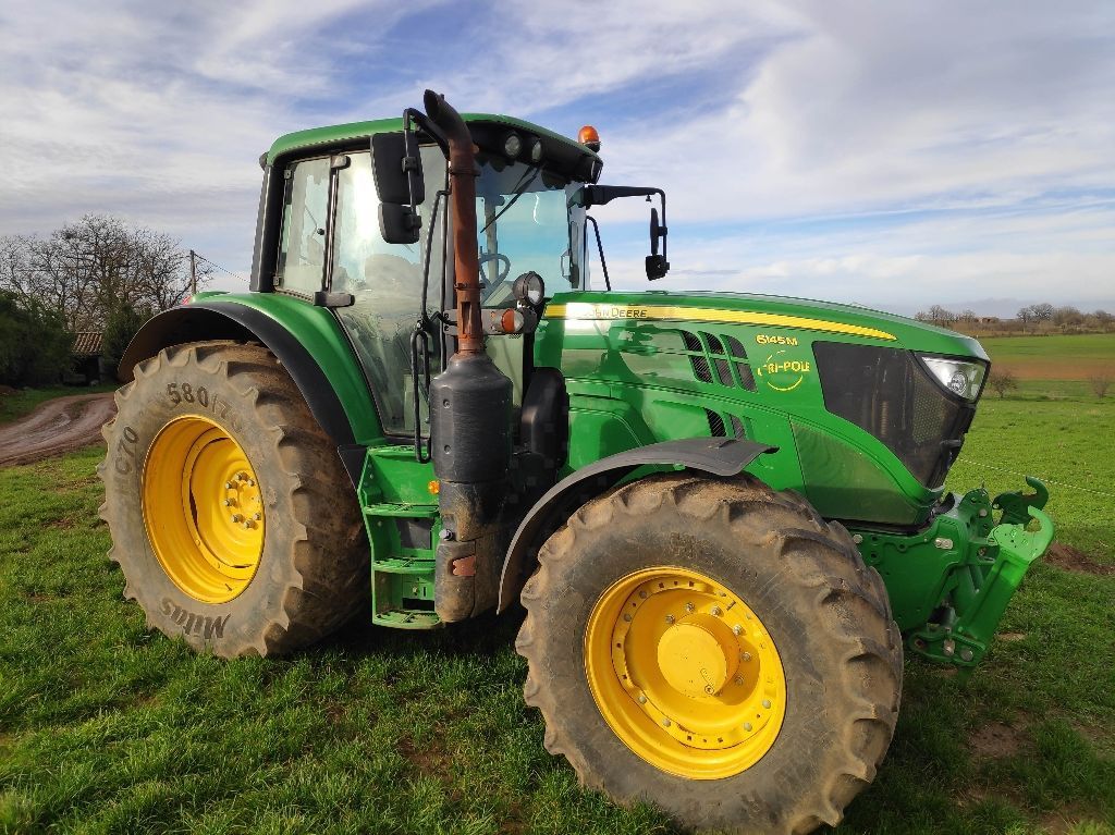 E-FARM: John Deere 6145 M - Tractor - id 1SWDM91 - €65,000 - Year of construction: 2018 - Engine hours: 3,700,Engine power (HP): 145,France
