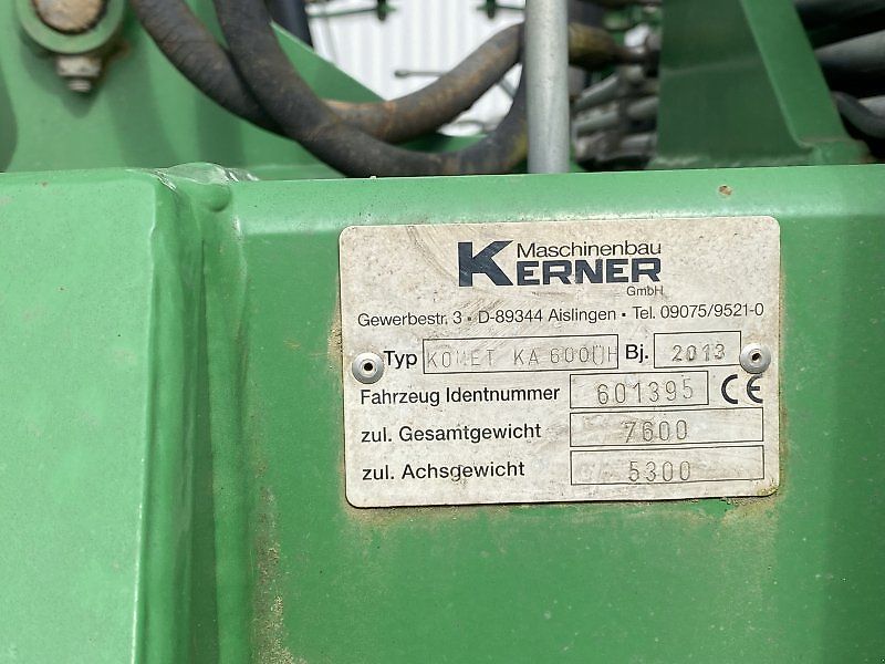 E-FARM: KERNER KA 600 Üh - Grubber - id DCBS7CH - 17.500 € - Baujahr: 2013 - Deutschland
