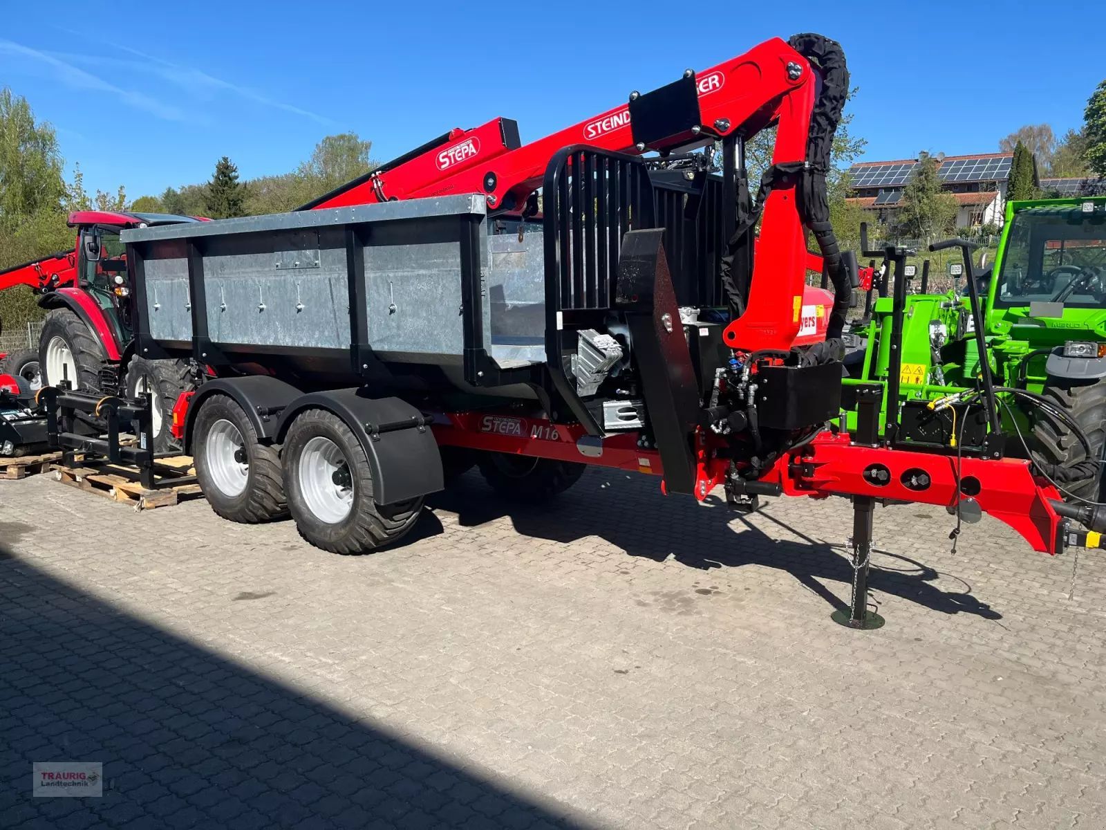 STEPA m16+fkl 8210 mit wanne Forestry trailer