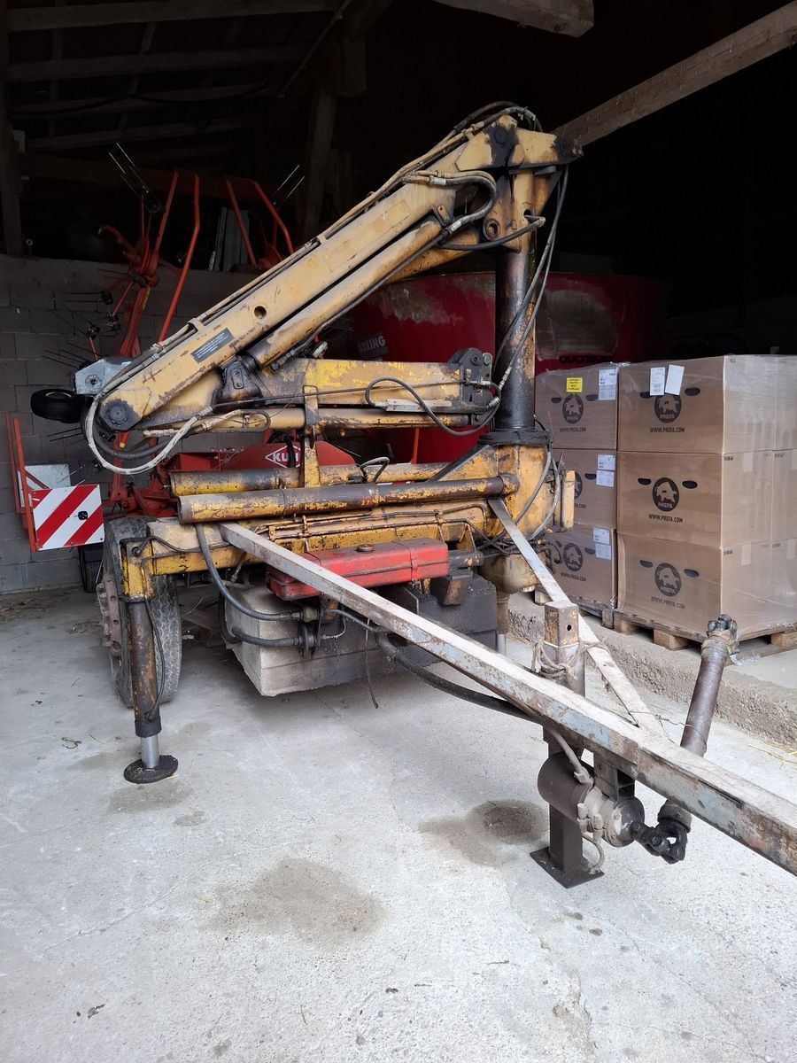 E-FARM: Hiab forstkran / mistkran / ladekran 7,5m - Anbaugerät - id B7K5D7K - 2.566 € - Baujahr: 1975 - Österreich