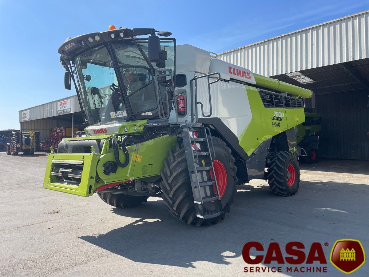 E-FARM: Claas Lexion 7500 - Kombájn - id W6NCJL3 - 275 000 EUR - Gyártási év: 2022 - Üzemóra (motor): 370,Motor teljesítménye (LE): 462,Franciaország