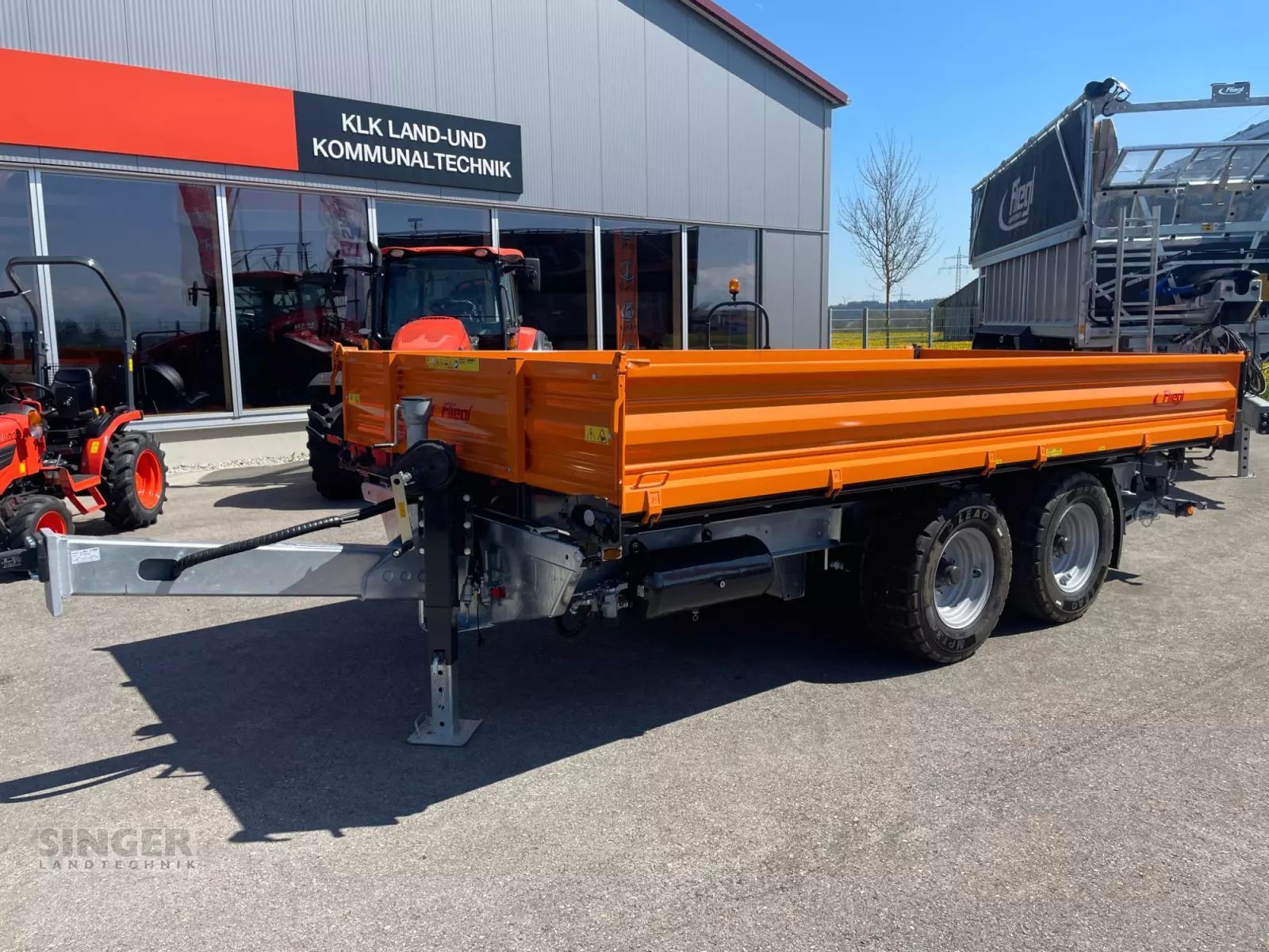 Fliegl tsk 115 tieflader kipper inkl. rampen Trailer €21,400