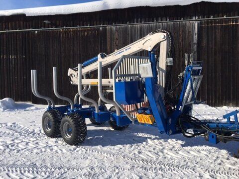 E-FARM: Scandic st-10s 13t rückewagen 7,9m kran 550kg hubkraft d - Remorque forestière - id FAGSA7T - Année: 2025 - Allemagne