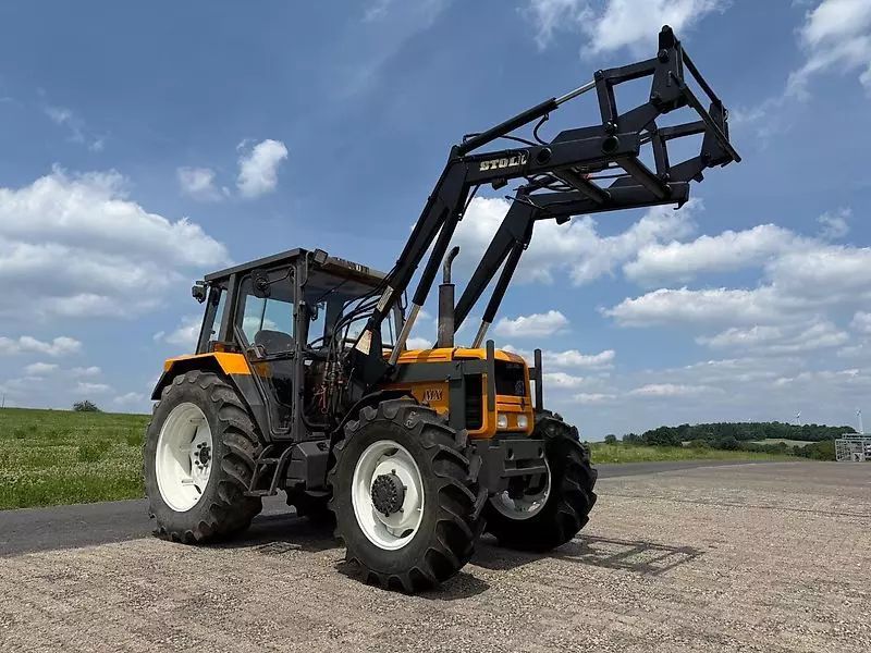 E-FARM: Renault 90-34 mx mit frontlader - Tracteur - id F7GNCYX - 18 300 € - Année: 1991 - Lecture du nombre d'heure: 9 917,Puissance du moteur (chevaux): 83,Allemagne