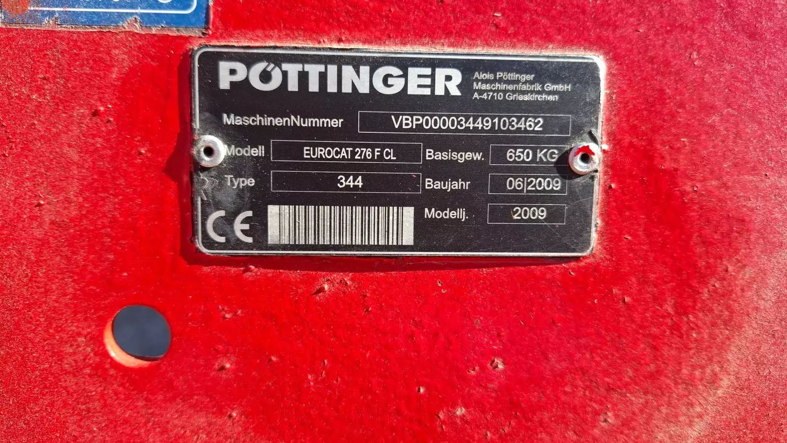 Pöttinger eurocat 276 f cl Mower €5,531