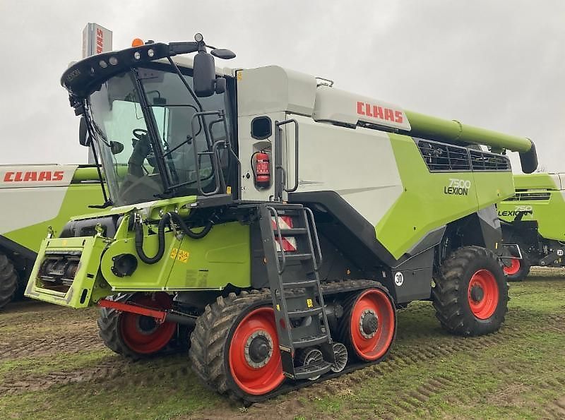 E-FARM: Claas Lexion 7500 - Moissoneuse-batteuse - id 1QPPSN2 - Année: 2021 - Lecture du nombre d'heure: 764,Puissance du moteur (chevaux): 462,Allemagne