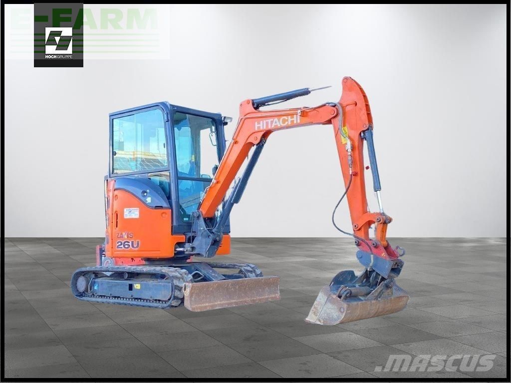 Hitachi zx 26u-5a cr kurzheck minibagger 2.7 tonnen Mini excavadora  22.750 €