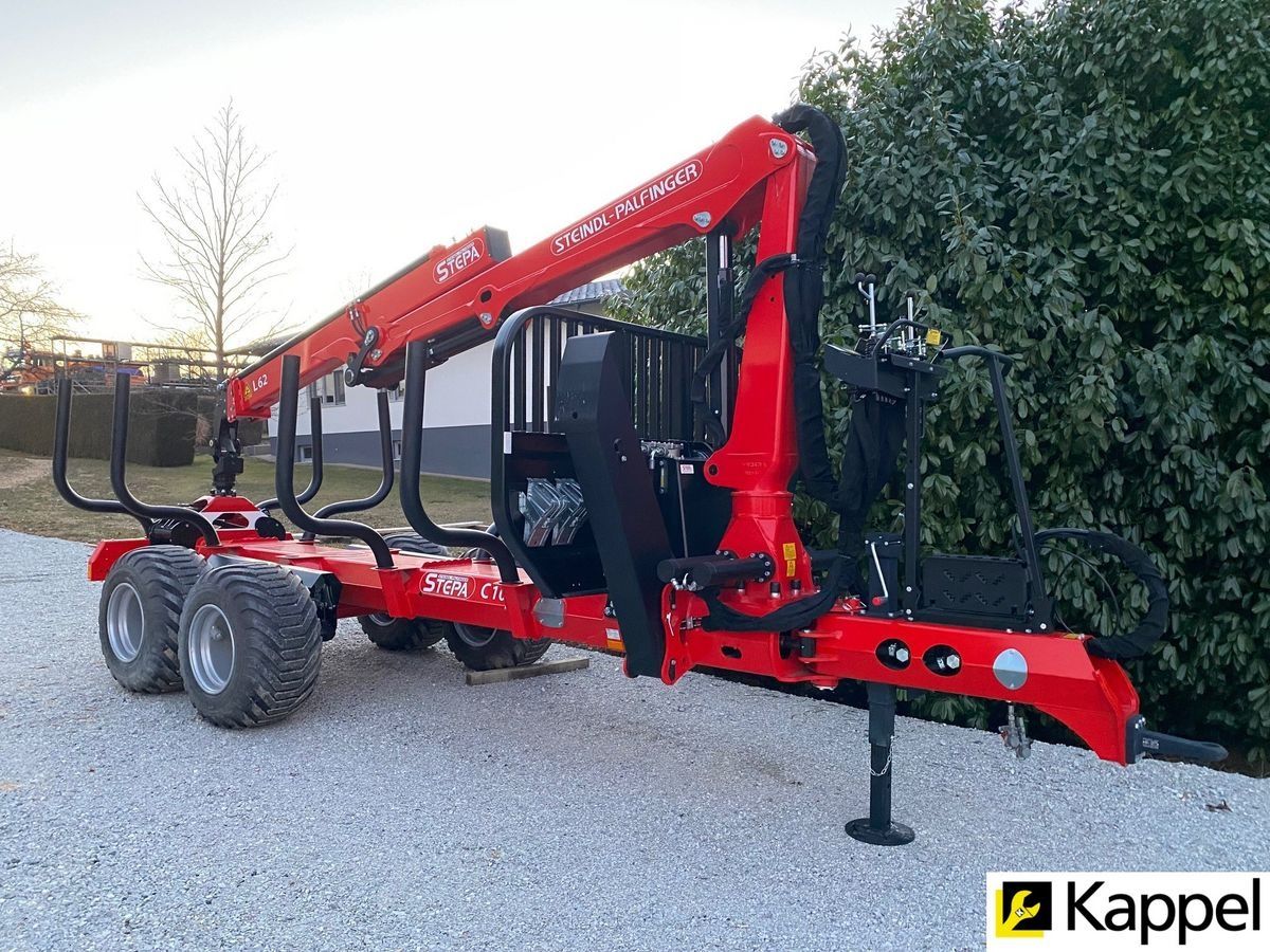 E-FARM: STEPA rückewagen c10ak + fl6295 forstkran - Forstanhänger - id LSNQJWM - 40.500 € - Baujahr: 2023 - Österreich