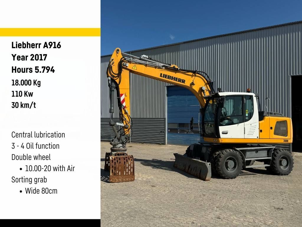 Liebherr a916 litronic Колесный экскаватор 66 223 €