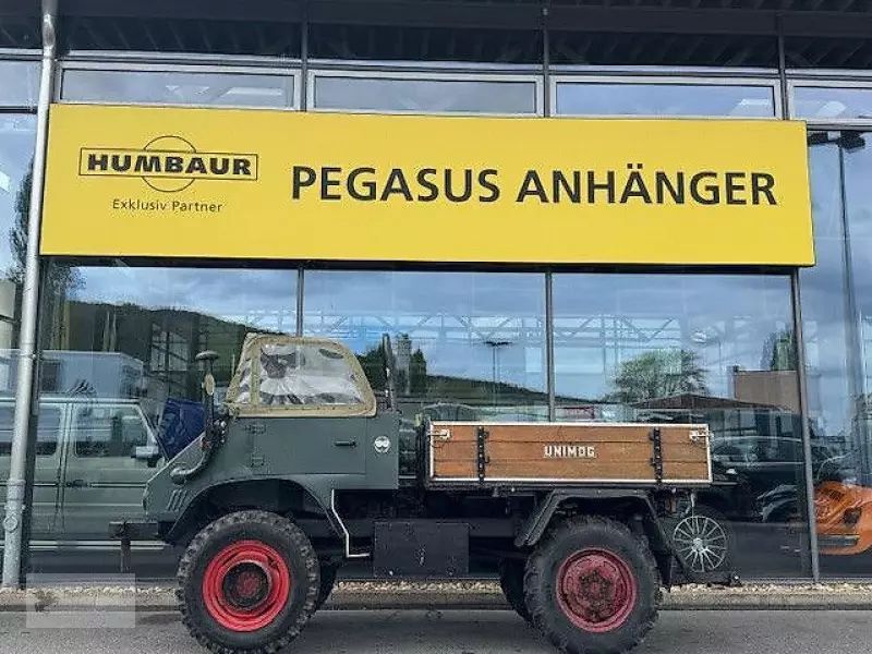 E-FARM: Mercedes-Benz unimog 30 411 oldtimer tüv 2027 - Traktor - id RH8KRWV - 24.999 € - Produktionsår: 1965 - Motortimer: 73.727,Motoreffekt (HP): 34,Tyskland