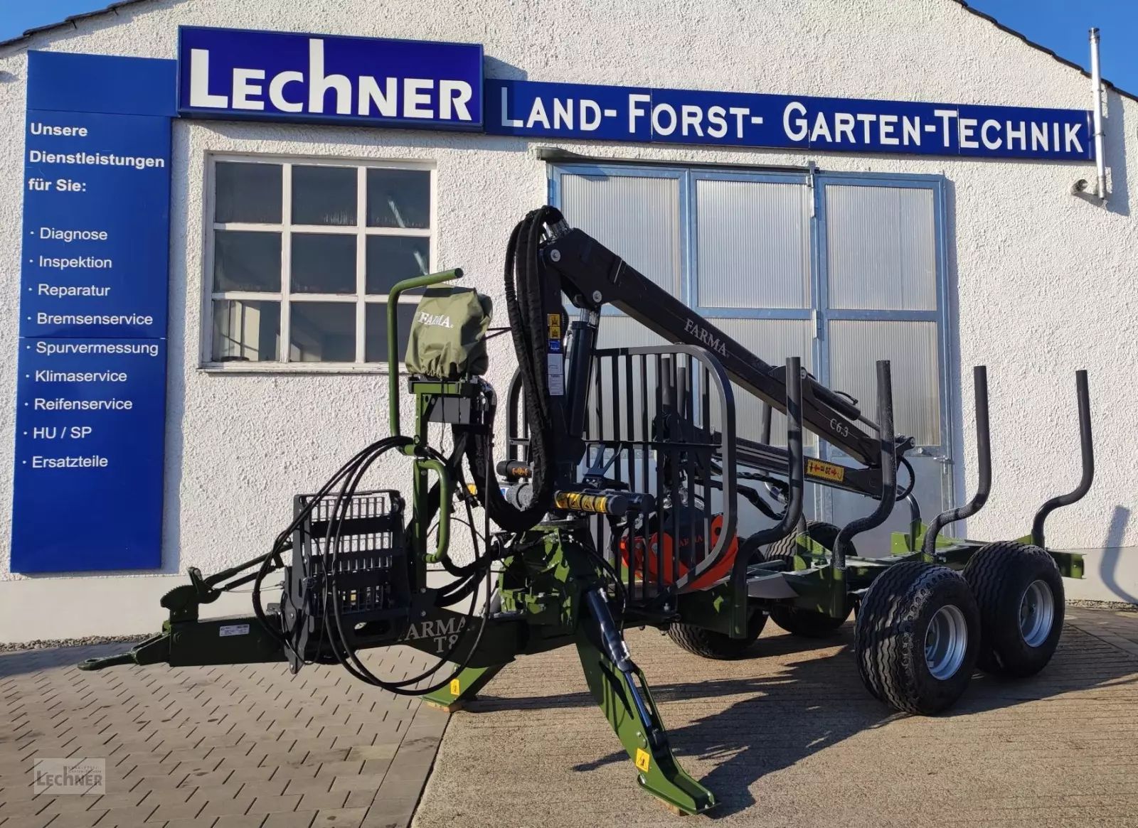 Farma ct 6,3-8 rückewagen mit auflaufbremse - neues modell Forestry trailer €17,983