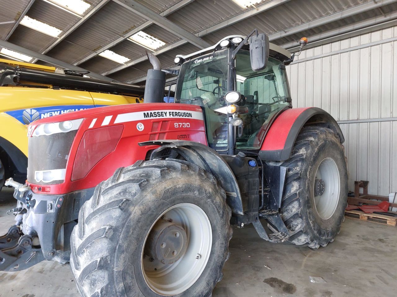 E-FARM: Massey Ferguson 8730 Dyna-VT - Traktor - id TXN4WBK - 70.000 € - Produktionsår: 2017 - Motortimer: 5.200,Motoreffekt (HP): 300,Frankrig