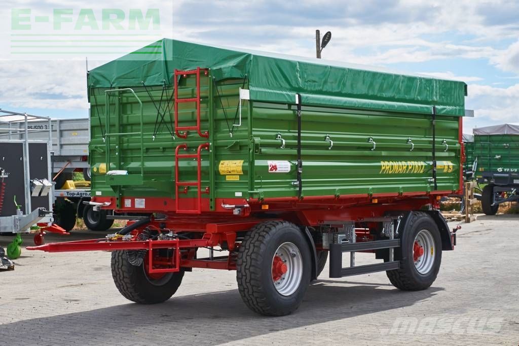 Pronar pt 612 / 12 tones tipping trailer / pallet wide Pótkocsi billencs 19 900 EUR
