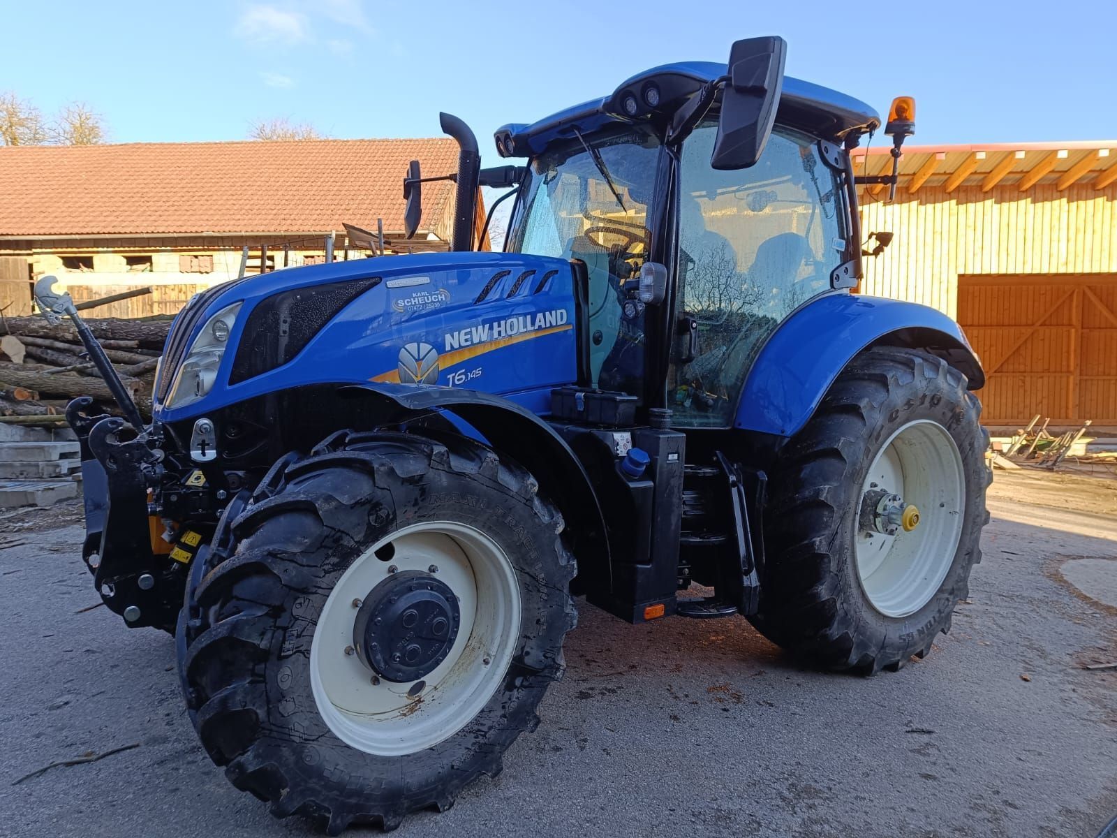 E-FARM: New Holland T6.145 - Traktor - id IWH5HL1 - 82.212 € - Produktionsår: 2020 - Motortimer: 427,Motoreffekt (HP): 116,Østrig