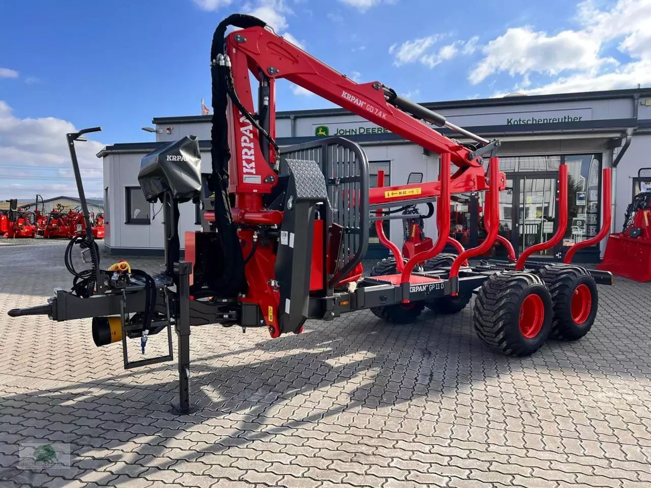 E-FARM: Krpan gp 11 d mit kran 7,4k - Forstanhänger - id RCKAZJJ - 39.998 € - Baujahr: 2024 - Deutschland