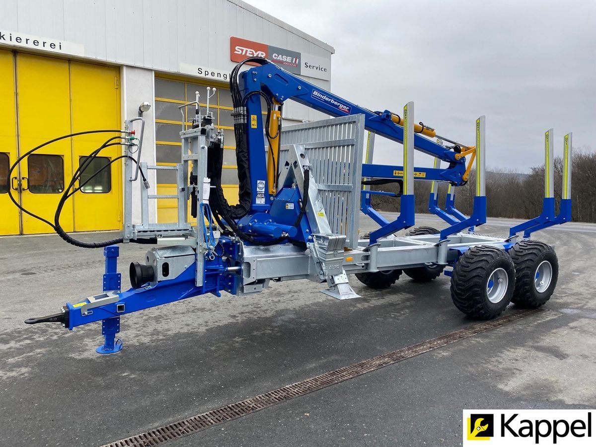 E-FARM: Binderberger rückewagen rw 8 eco mit bk 4070 eco forstkran - Forstanhänger - id 3LNKNJS - 28.125 € - Baujahr: 2023 - Österreich