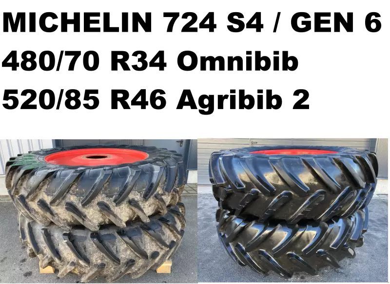 MICHELIN pflegeräder fendt 724 s4 gen6 Pneumatico e cingolo 8.500 €