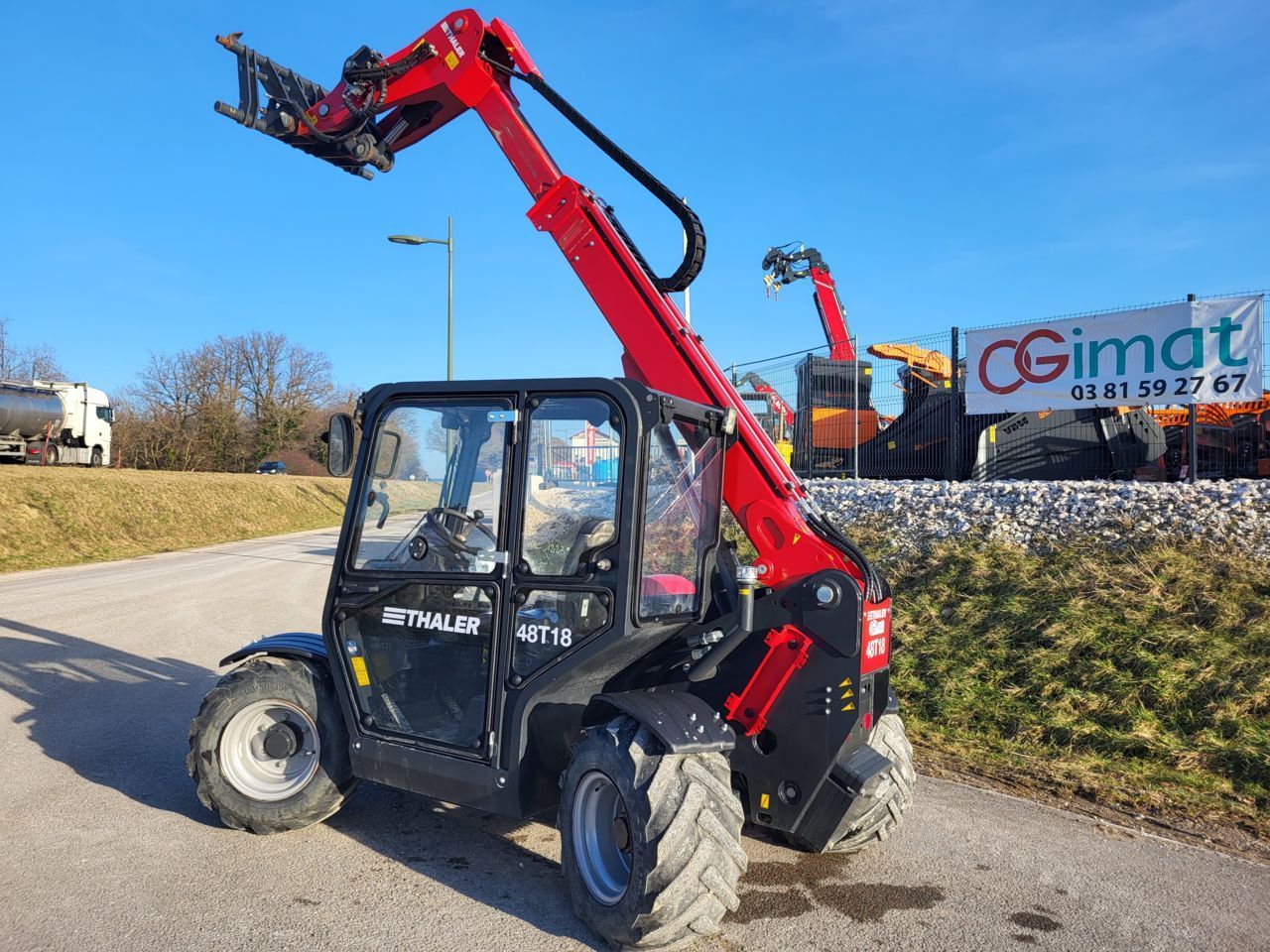 E-FARM: THALER 48t18 - Chargeur télescopique  - id VQQR5CT - Année: 2016 - Lecture du nombre d'heure: 600,France