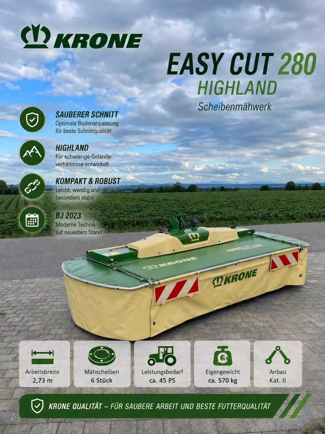 Krone easy cut f 280 highland Косилки 11 200 €